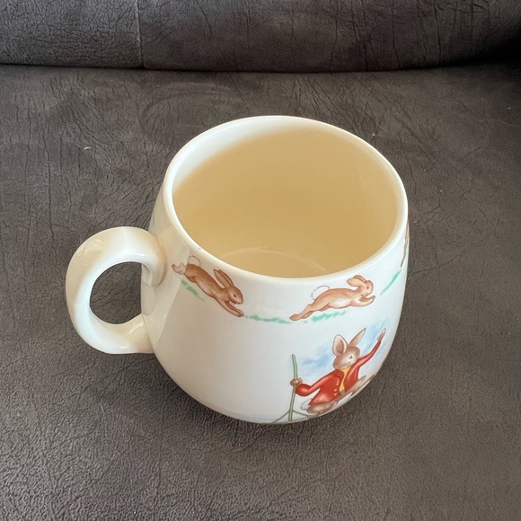 Vtg. Royal Doulton Bunnikins Cup Mug Fishing Boat Crab Design by Barbara Vernon - Picture 5 of 7